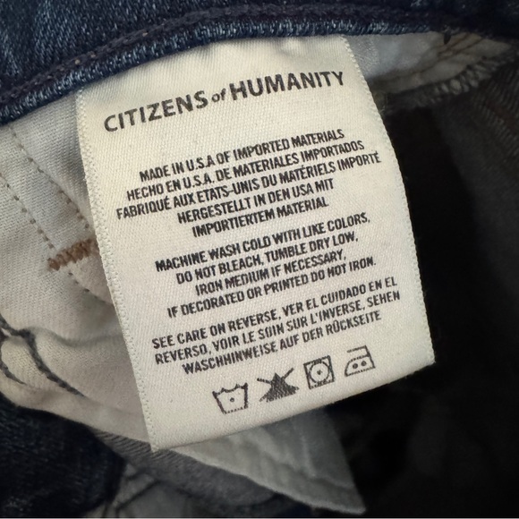 Made in USA Citizens of Humanity Olivia High Rise Slim Ankle Jeans Size 25 - Picture 9 of 9